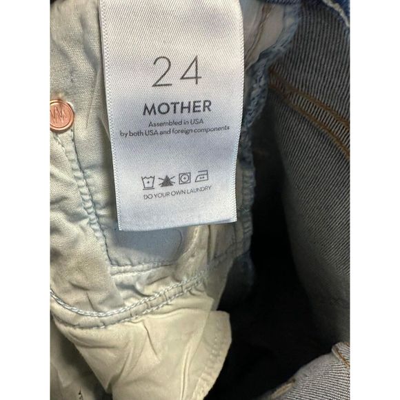 New Mother Denim High Waisted Rider Skimp In Tripping Twice Size 24 Womens Jeans - Picture 7 of 7